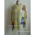 Printed 100% Cashmere Yellow Long Pashmina